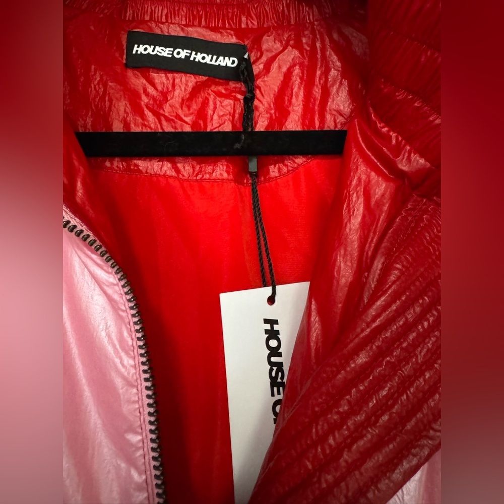 House of Holland Vivid Oversized Striped Shell Down Jacket NWT 700usd - Picture 6 of 8